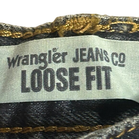 Wrangler Jeans Boys Loose Fit Dark Wash Adjustable Waistband Pants Size 10 - Picture 7 of 13